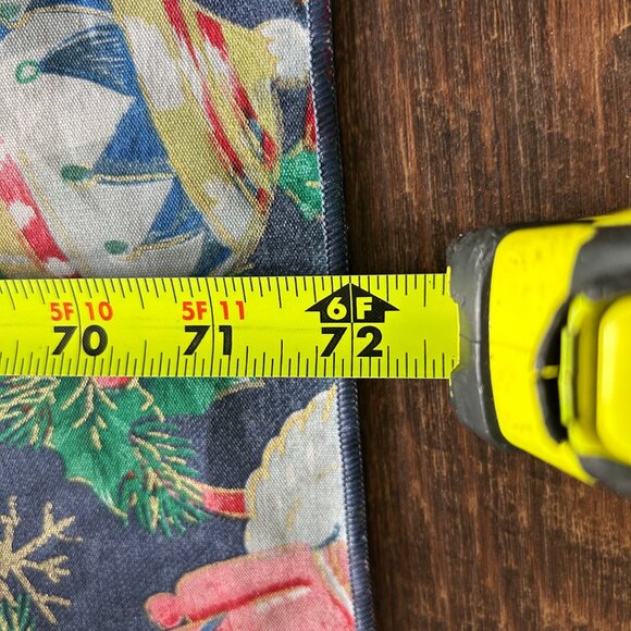 Christmas Cotton Table Cloth 52x72 inches, Santa Themed Tablecloth, Rectangle - Picture 3 of 9